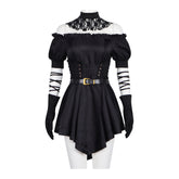 Grok Virtual Girlfriend Cosplay Costume Gothic Style Black Skirt Anime Game Roleplay Outfit for Cosplay Enthusiasts - Halloweez